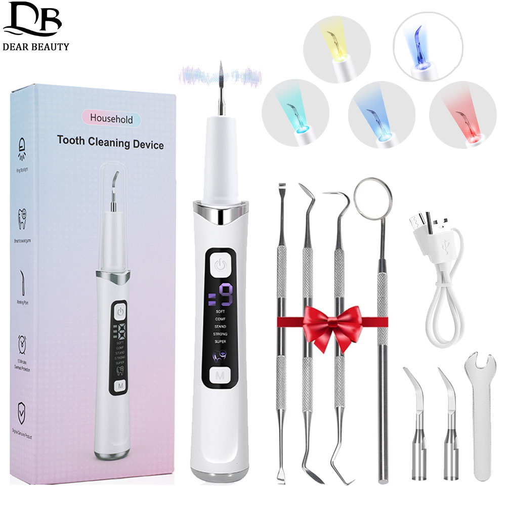 Teeth Whitening Mouthwash - 5 LED 빛 초음파 치아 클리너