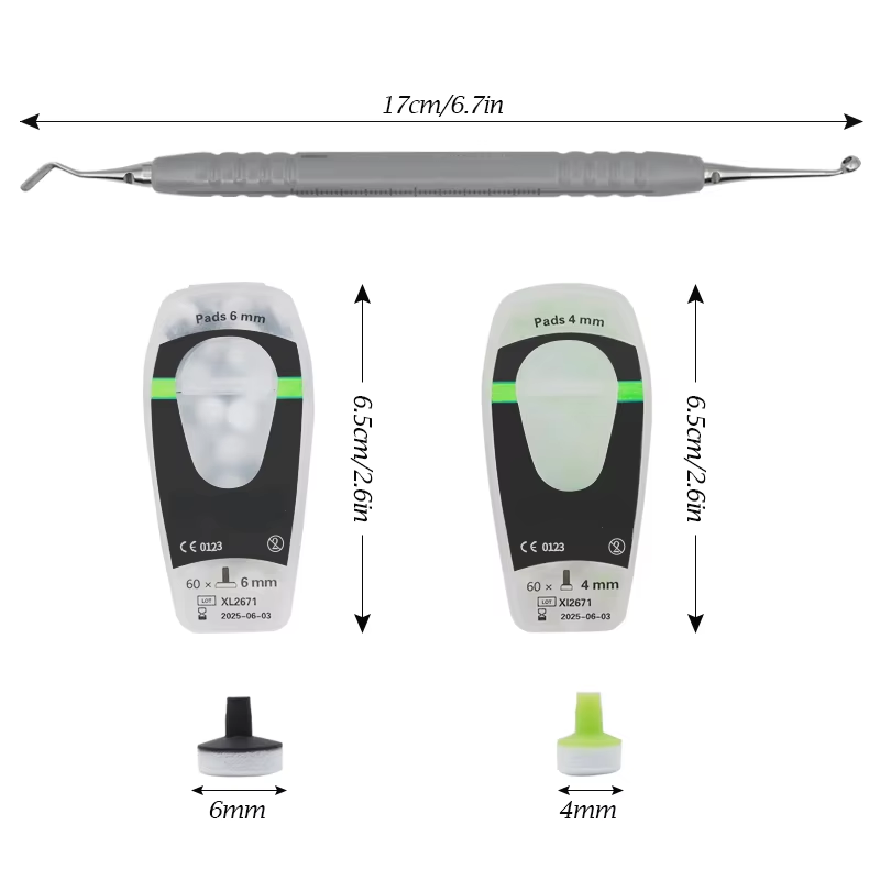 Teeth Whitening Kit - 치과용 복합재료 키트 (폼 패드, 몰딩