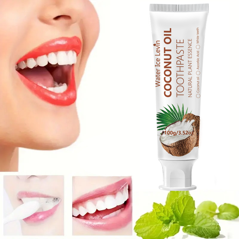 Teeth Whitening Mouthwash - 코코넛 오일 치약 100g 천연 식물