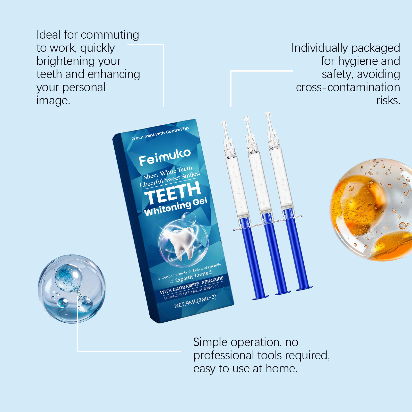 페이무코 치아 미백 젤 3개 세트, 상쾌한 민트 향,  - Teeth Whitening Kit 리뷰 및 가격