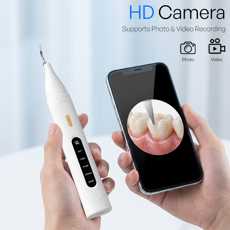 카메라가 장착된 시각적 초음파 치아 세척기 5가지 모드 - Teeth Whitening Mouthwash 리뷰 및 가격