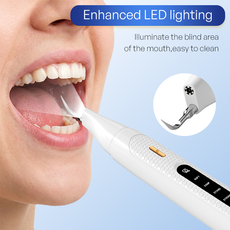 카메라가 장착된 시각적 초음파 치아 세척기 5가지 모드 - Teeth Whitening Mouthwash 리뷰 및 가격