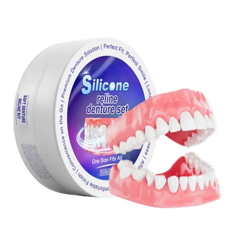 실리콘 틀니 세트 맞는 임시 치열 교정 치아 틀니 가짜 - Teeth Whitening Kit 리뷰 및 가격