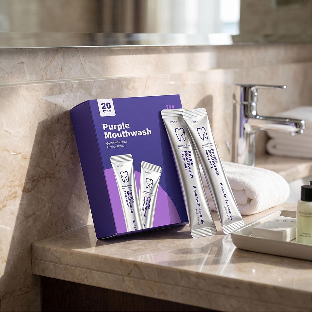 보라색 구강 청결제, 치아 세정, 구강 세정, 매일 사 - Teeth Whitening Mouthwash 리뷰 및 가격