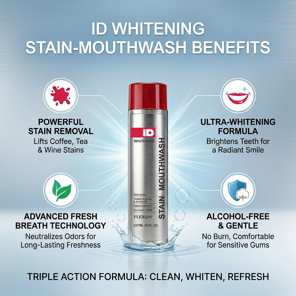 히스마일 ID 화이트닝 스테인 마우스워시 237ml 오 - Teeth Whitening Mouthwash 리뷰 및 가격