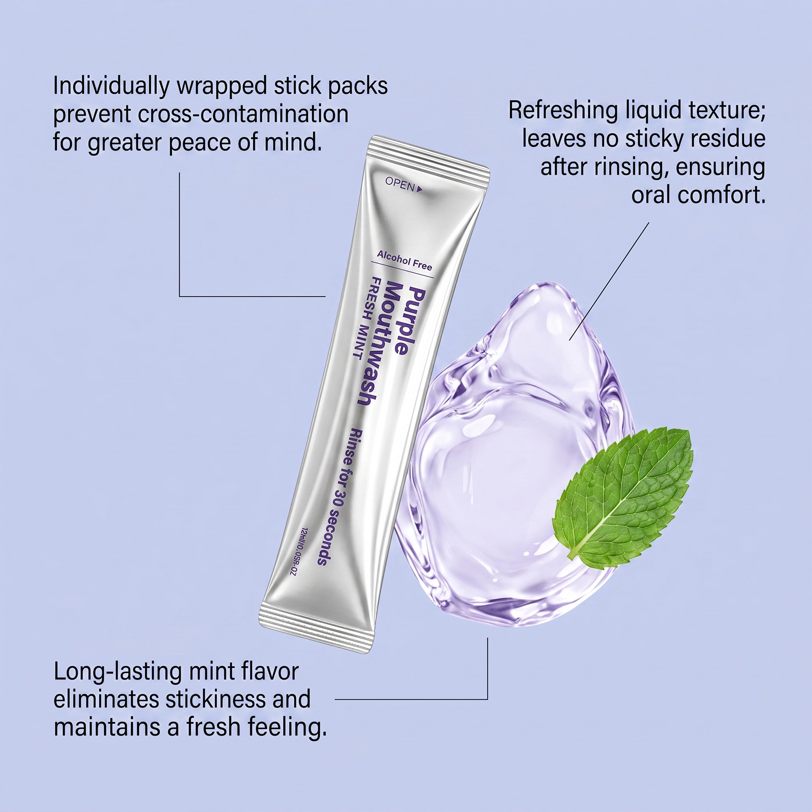 20팩 인스턴트 화이트닝 구강청결제 치아 색상 교정 구 - Teeth Whitening Mouthwash 리뷰 및 가격